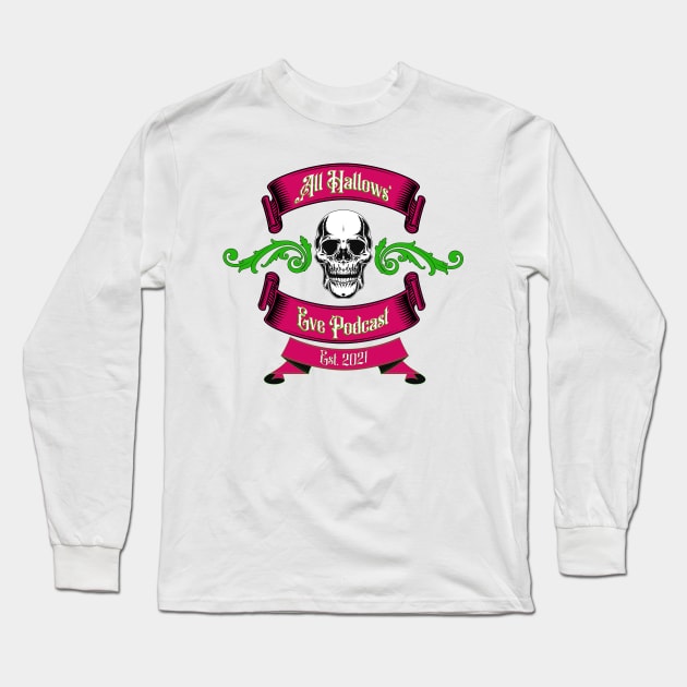 All Hallows' Eve Podcast Alternative Logo Long Sleeve T-Shirt by All Hallows Eve Podcast 